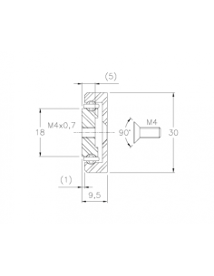 D402-250 - Guia Telescópica alumínio Ext. Parcial 2