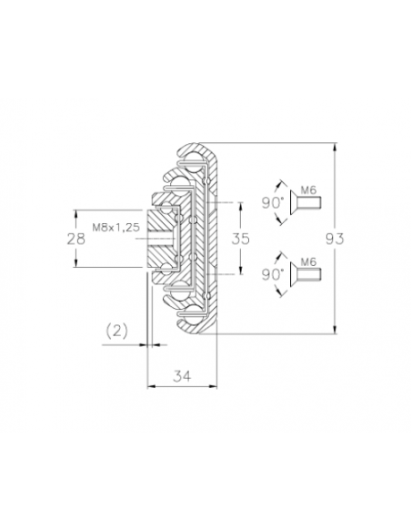 RA774-450 - Guia Telescópica Aço Zincado Super Extensão