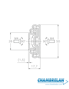 ST 41-800 - Guia Telescópica INOX Ext. Total 2