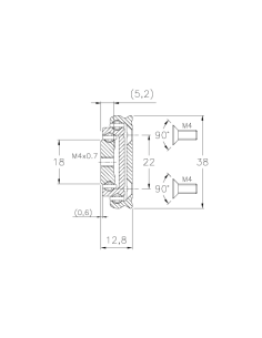 ST 438-300 - Guia Telescópica INOX Ext. Total 2